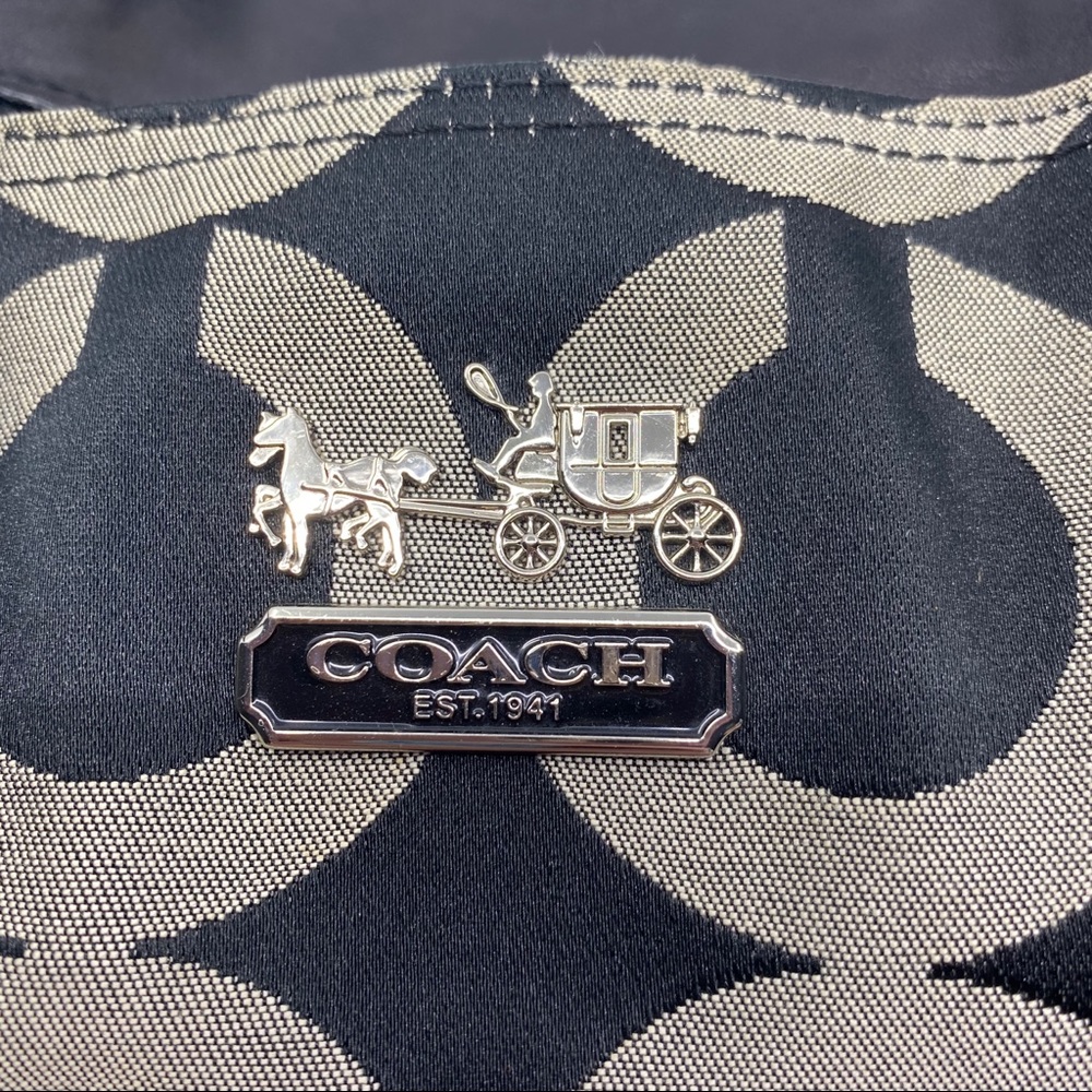 Authentic Coach Op Art Mia Sateen patterned Bag - Picture 11 of 14